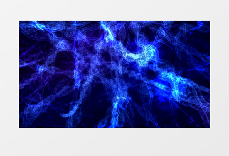 蓝色DNA状信息动态图视频素材