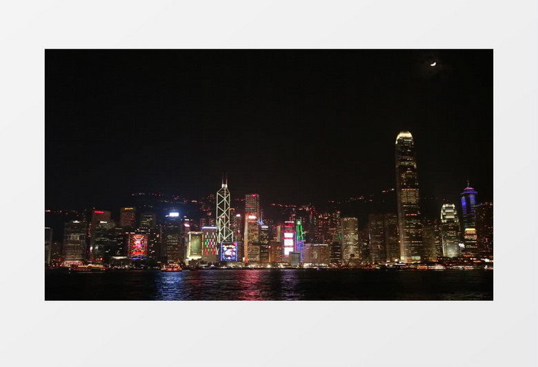 香港维罗利亚港夜景