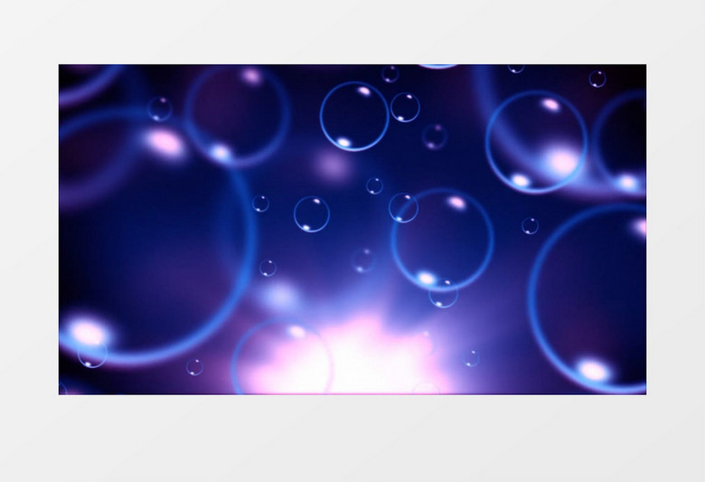 动画动态蓝色透明气泡漂浮上升运动背景视频素材