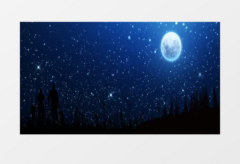唯美星空动态视频素材