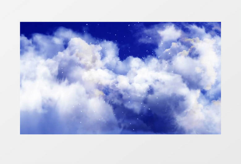美伦美幻的蓝天白云背景视频素材