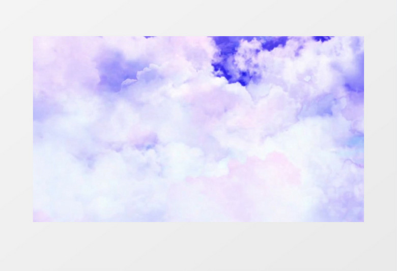 蓝天下浪漫的云朵背景视频素材