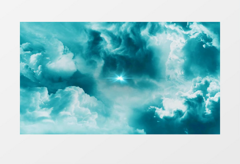 变幻莫测的神色云层背景视频素材