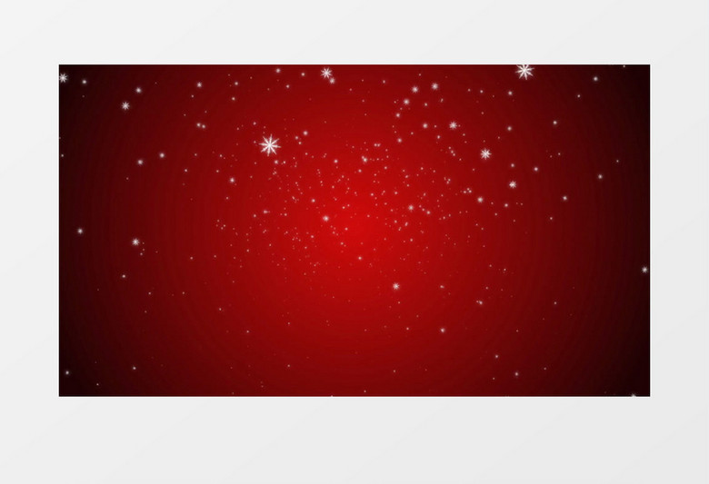 雪花飘落红色背景圣诞视频素材