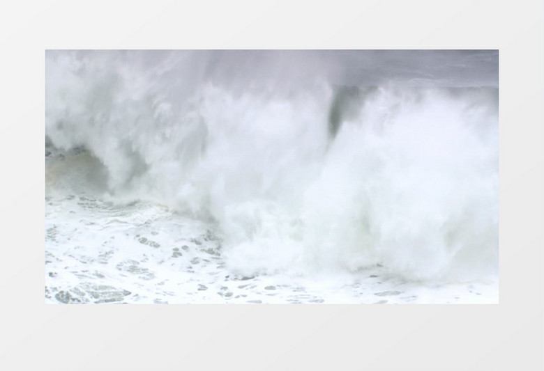 海浪奔涌实拍视频