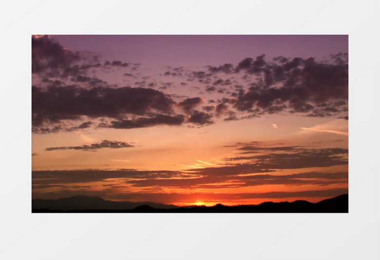 夕阳余晖下的壮丽景象背景视频素材