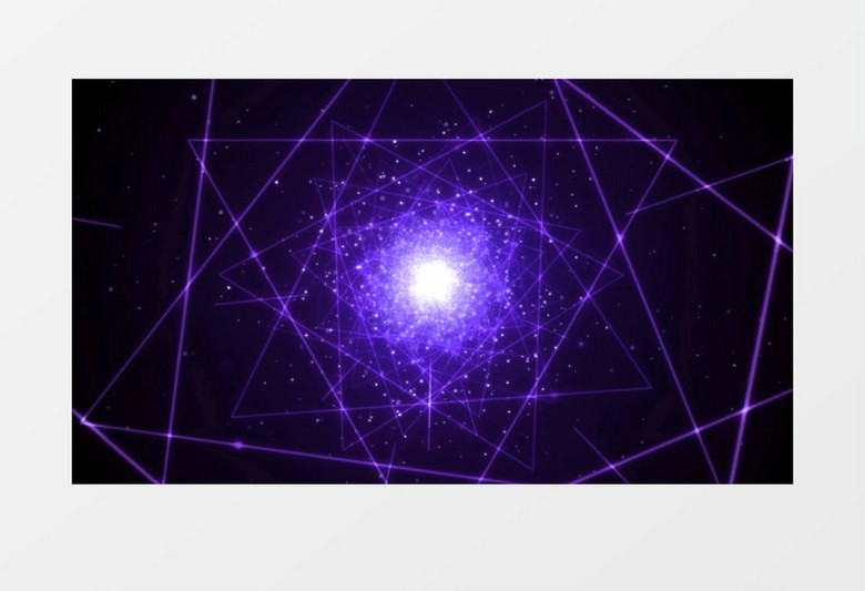 动画动态动感经典光效激光紫色几何图形背景视频素材