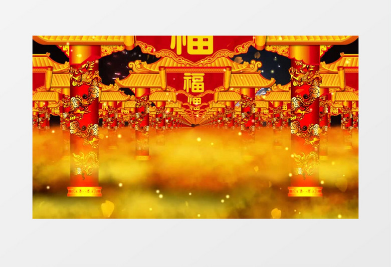 春节氛围感十足背景视频