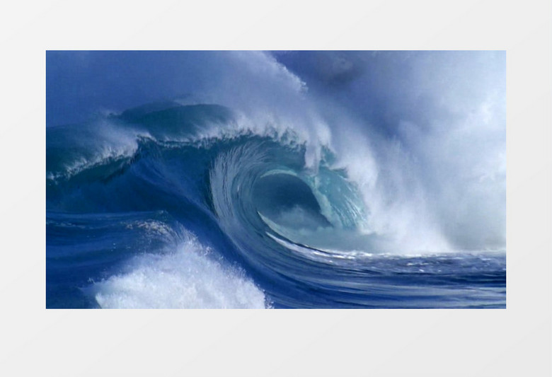 近距离特写自然景观海浪实拍背景视频素材