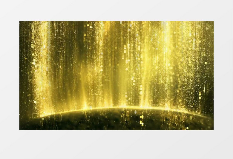 金色粒子流光线有音乐背景视频素材