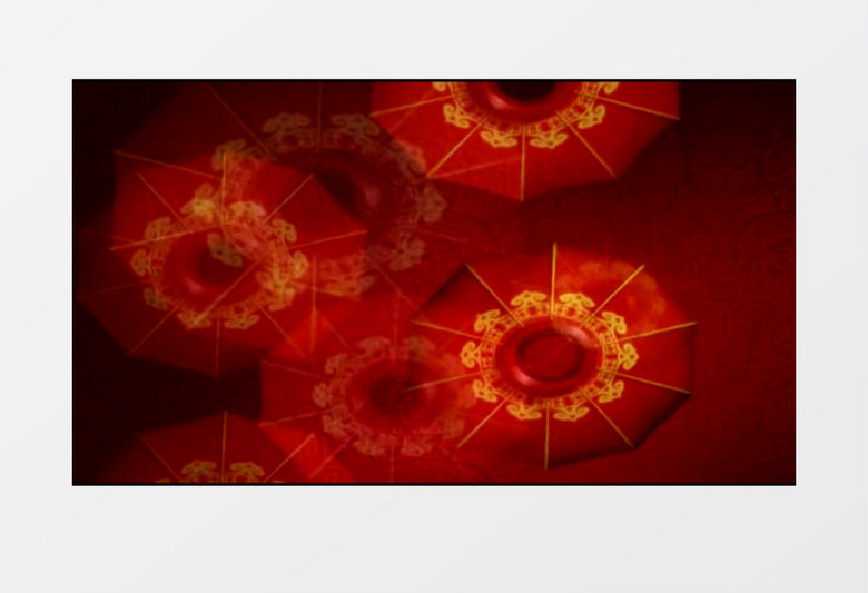 中国红喜庆好运灯笼新年元旦背景视频