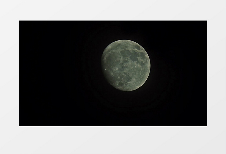 夜晚天空月亮实拍视频素材