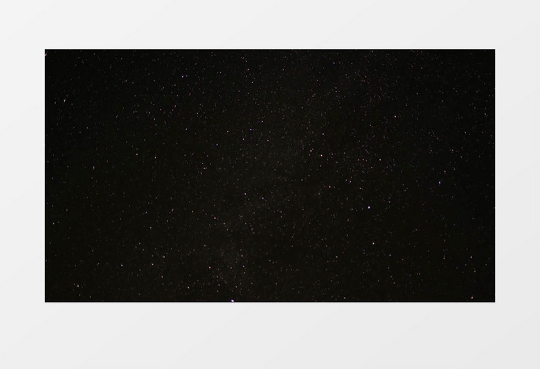 夜晚银河系星星闪烁实拍视频素材