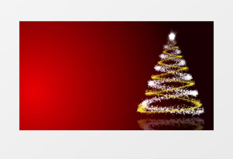 圣诞旋转光流圣诞树造型4K背景视频素材