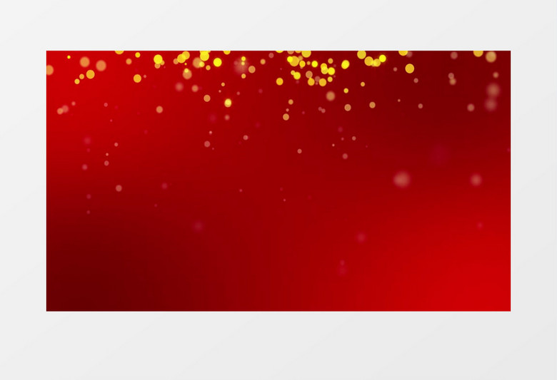 圣诞橙黄浮动光粒子4K背景视频素材