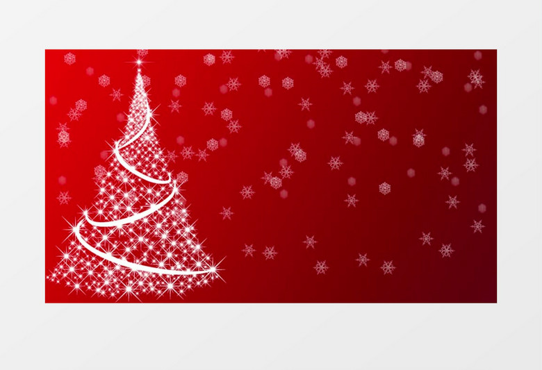 亮晶晶星光圣诞树背景视频素材