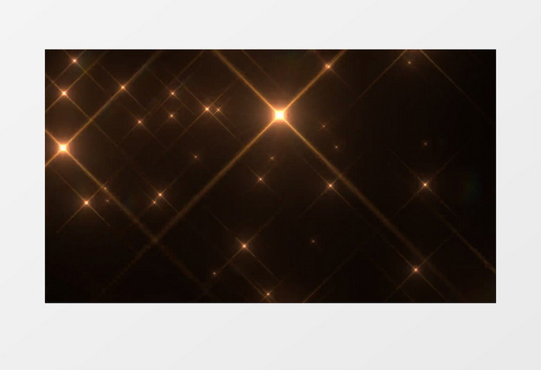 金色超炫星光璀璨闪耀粒子背景视频素材