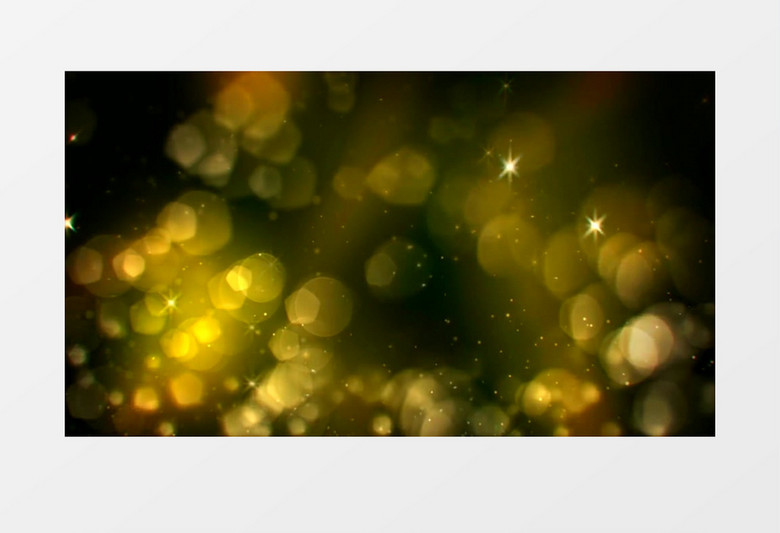 金色粒子光圈有音乐背景视频素材