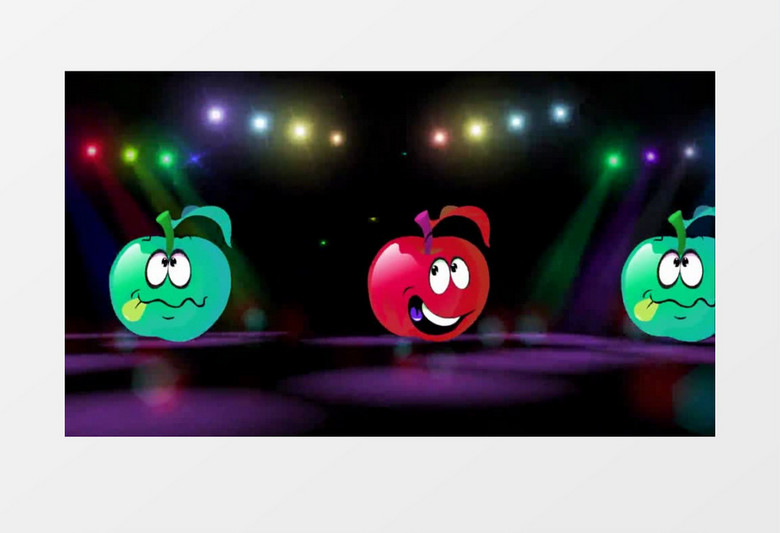 酷炫小苹果舞台背景视频素材
