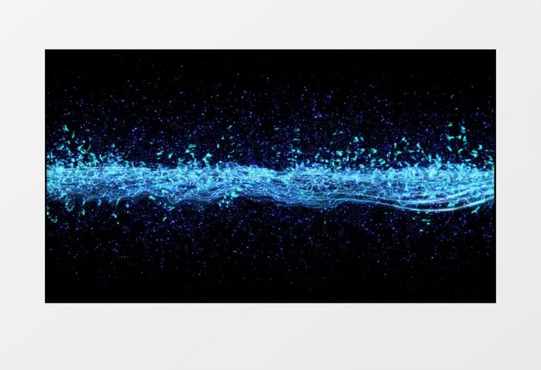 蓝色粒子河背景视频mov