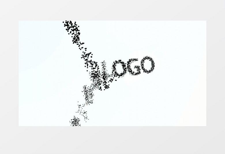 简洁明亮粒子动画logo片头AE视频模板