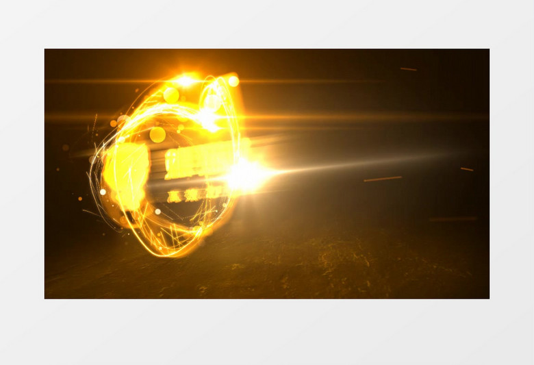 粒子光线logo标志片头开场动画AE视频模板