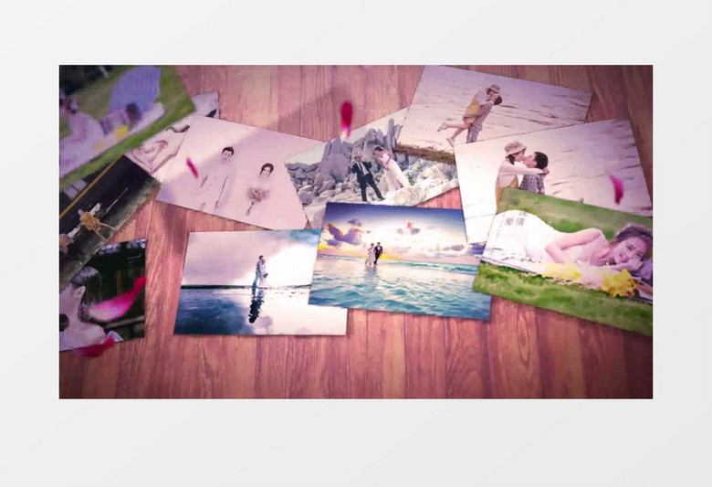 浪漫婚礼情人节相册拼贴照片墙动画AE模板 浪漫婚礼情人节相册拼贴照片墙动画AE模板