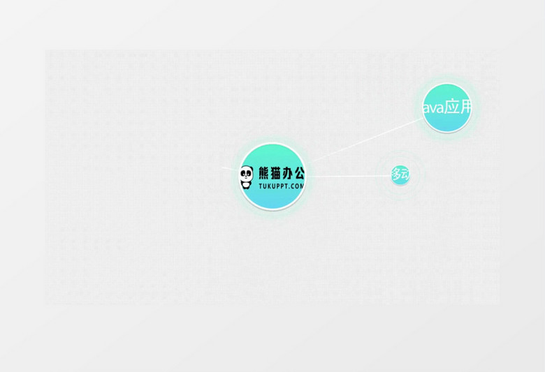 企业公司商业圈子关系连线动画视频模板