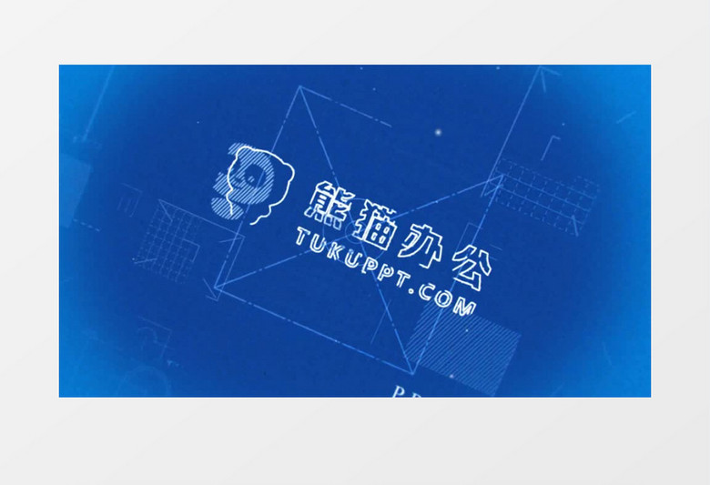 蓝色建筑制作演变企业宣传ae模板