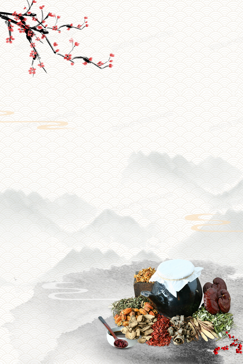 世界传统医药日中药材中国风背景背景图片素材免费下载_熊猫办公