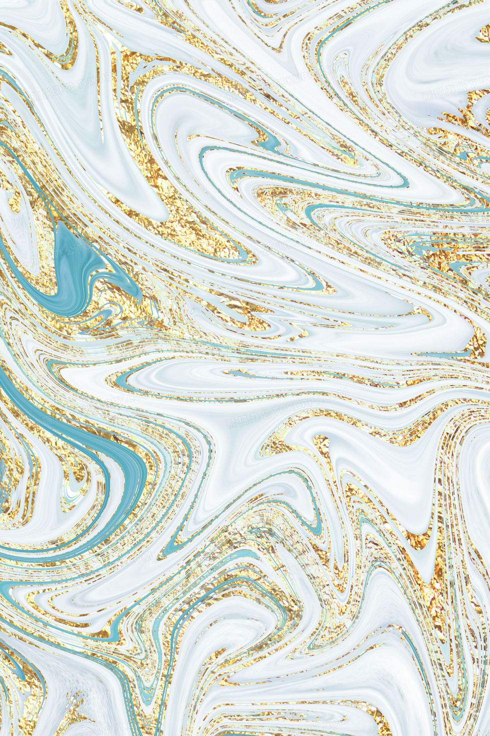 浅色鎏金流体质感轻奢背景