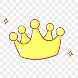 皇冠黄色的卡通皇冠png图片素材下载 黄色png 熊猫办公