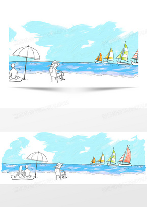 卡通漫画船背景banner背景图片素材免费下载 熊猫办公 卡通漫画船背景banner背景图片素材免费下载 熊猫办公