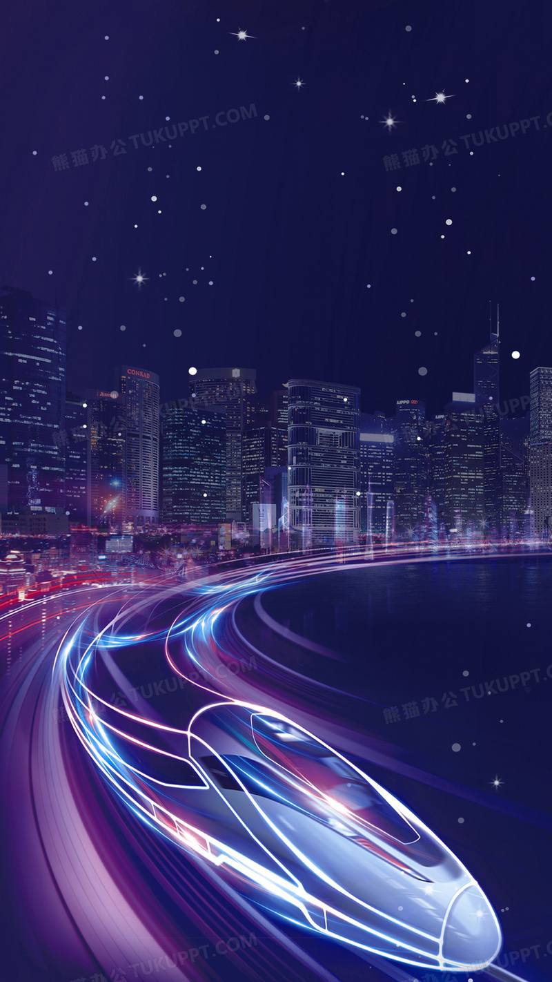 紫色动感科技地铁psd分层h5背景素材背景图片素材免费下载_熊猫办公