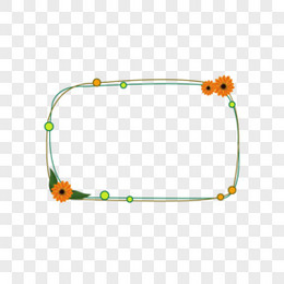 盐系小清新可爱蜜蜂边框元素