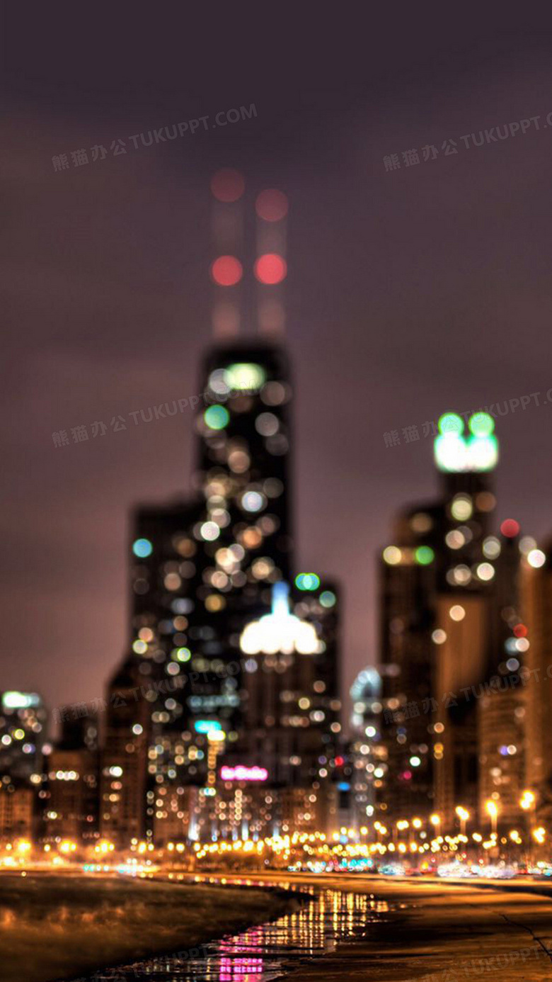 城市夜景背景背景图片素材免费下载 熊猫办公