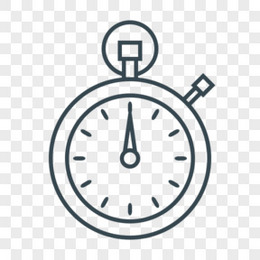 性能速度秒表时间时间管理定时器搜索引擎优化和开发的细线图标