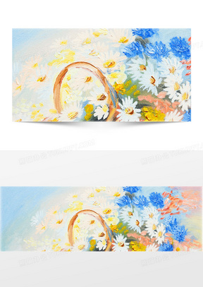 油画花朵背景背景图片素材免费下载 油画背景背景 19 900像素 熊猫办公