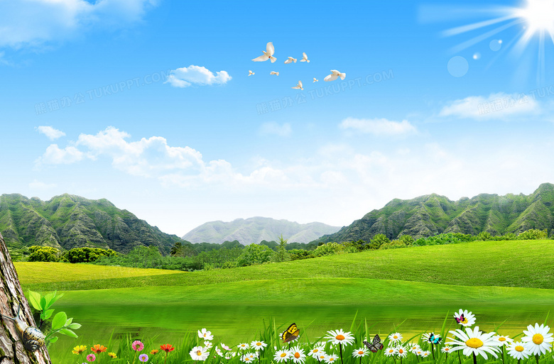 自然风景背景素材背景图片素材免费下载 熊猫办公