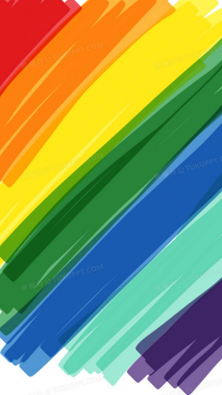 彩虹手绘线条背景背景图片素材免费下载 手绘背景 1080 19像素 熊猫办公