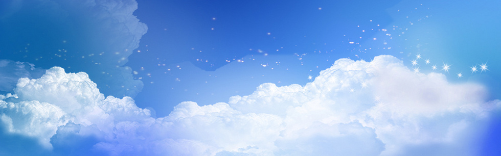 唯美蓝天海报背景banner背景图片素材免费下载_banner背景_1920*600