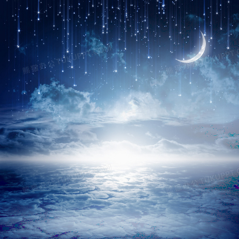 梦幻夜空素材背景图片素材免费下载 夜空背景 800 800像素 熊猫办公