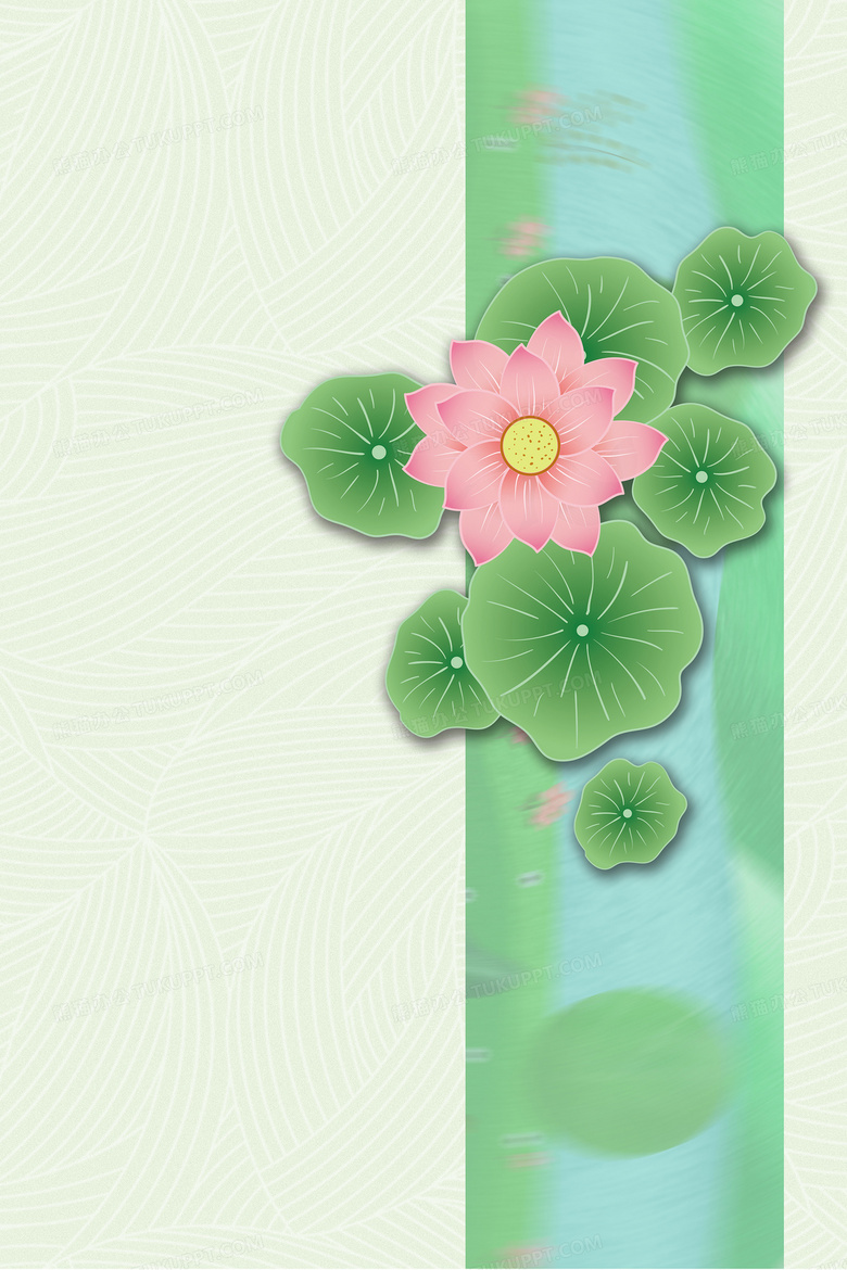 夏季清新荷叶背景背景图片素材免费下载 背景背景 3543 5315像素 熊猫办公