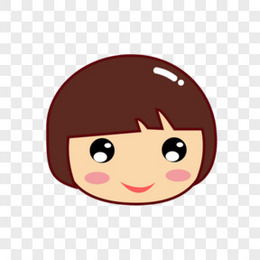 简约卡通女孩头像