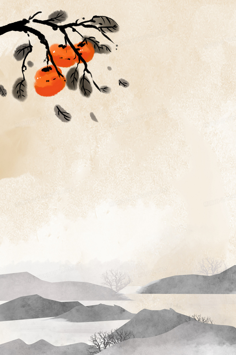 山水水墨古风背景背景图片素材免费下载 熊猫办公