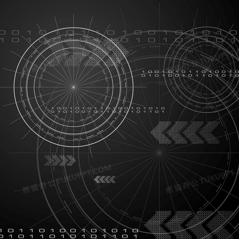 酷黑科技感背景