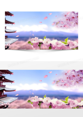 樱花节漫画背景背景图片素材免费下载 熊猫办公