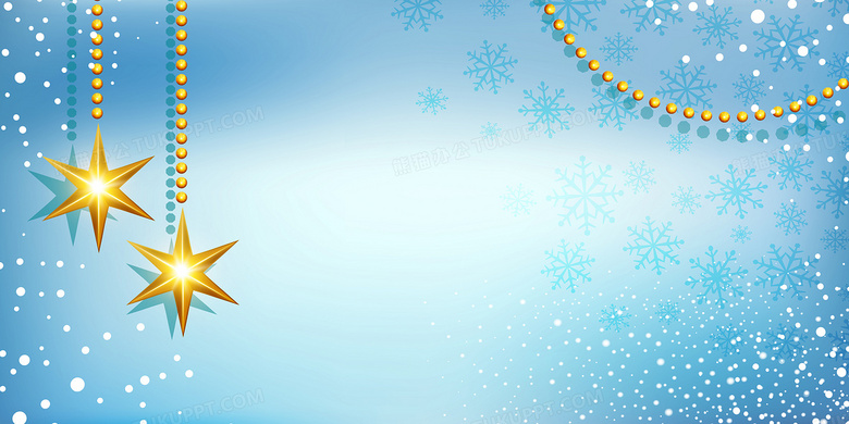 蓝色冬天雪花大雪圣诞节背景图背景图片素材免费下载 熊猫办公
