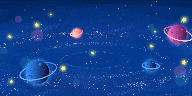 蓝色星空宇宙星球银河背景背景图片素材免费下载 熊猫办公