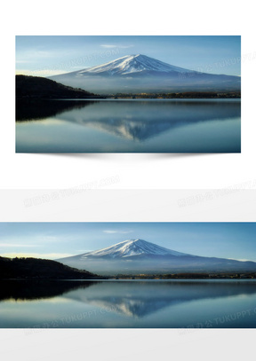 富士山风景背景背景图片素材免费下载 风景背景 1920 600像素 熊猫办公